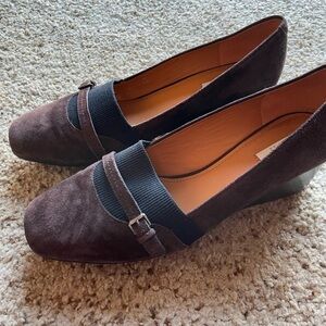 NWOT Geox brown suede with black shoes size 39